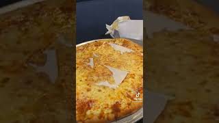 Pizza absorbs napkin!
