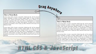 Draggable Element Using HTML CSS and JavaScript | Draggable Element | Draggable Interaction In HTML