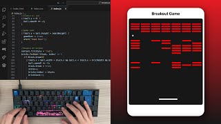 ASMR Programming - Coding a Breakout Game - No Talking
