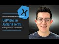 ListView Tutorial - Xamarin Forms Edition