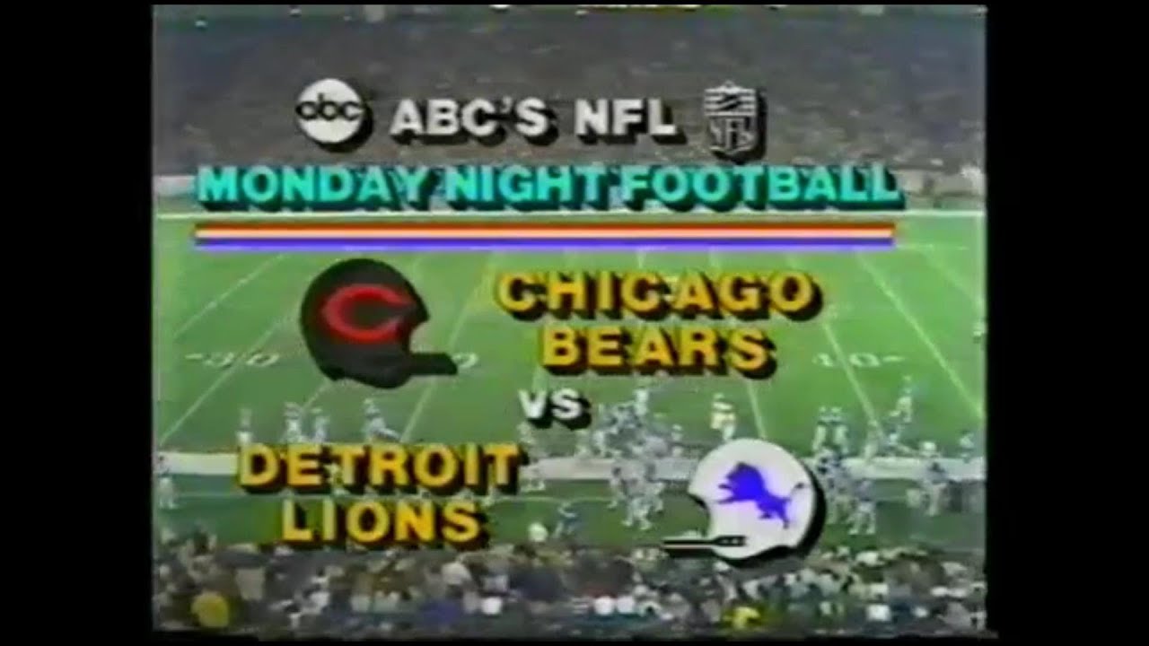 1981-10-19 Chicago Bears Vs Detroit Lions - YouTube