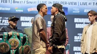 David Benavidez vs David Morrell FIRST face-off @PremierBoxingChampions