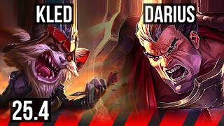 KLED vs DARIUS (TOP) | 11/1/5, 7 solo kills, Dominating, Rank 11 Kled | EUW Grandmaster | 25.4