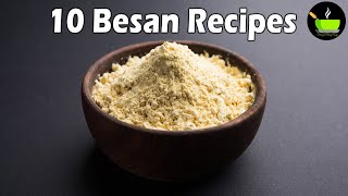 Easy Besan Recipes | Easy Recipes With Besan | Gram Flour Recipes | Sweets \u0026 Snacks | Indian Recipes