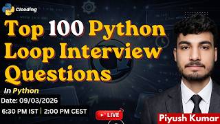 Top 100 Python Loop Interview Questions ( 1- 25 Questions)