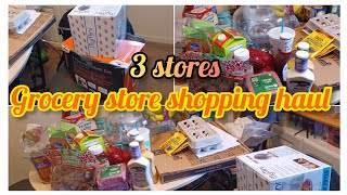 Grocery Store Shopping Haul #3stores #Aldi #Walmart #Target Sam's club lunch run 🏃‍♀️