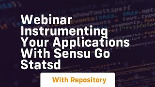 Webinar instrumenting your applications with sensu go statsd