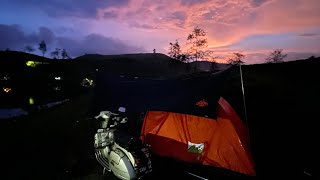 Perjalan Karawang - Pangalengan dan keseruan camping ceria bersama vespa di situ datar pangalengan