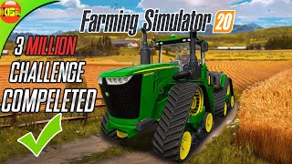 3 Million Dollar Challenge Compeleted | Farming Simulator 20 Timelapse Gameplay, fs20
