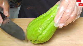 How come it's so delicious, chayote is cooked like this. I'm surprised it can be this delicious..!!