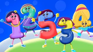 Five Little Mommies and Kindergarten Rhyme for Children by Mr Numbers