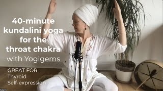 40 minute kundalini yoga for the throat chakra | Yogigems