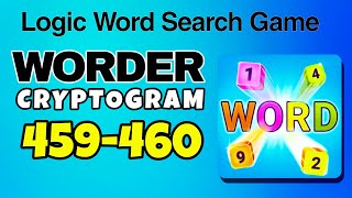 WORDER Logic Word Search Game level 459 460