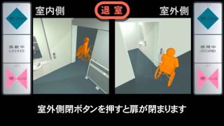 多機能トイレ自動ドアスイッチMFS 1動作説明