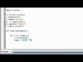 Python Programming: Generalizing Procedures
