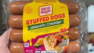 NEW Oscar Meyer jalapeno cheddar stuffed hotdogs review