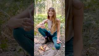 Survival Hack: Fire Starting, Victoria's Secret Style with Minsi 🔥 #survival #bushcraft #camping