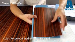 Artesive WD-064 Rosewood Matt - Texture Model of Self-adhesive Film