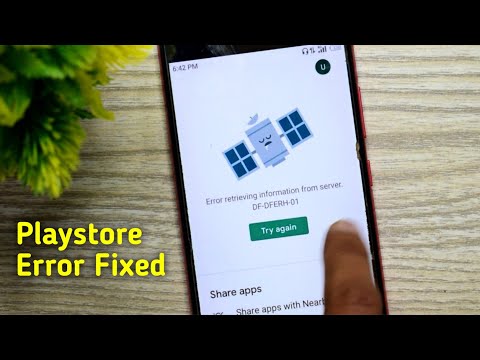 Play Store Try Again Problem | Error while retrieving information from server df-dferh-01