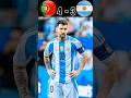 Argentina vs Portugal imaginary football match #football #shorts #viral #messi #ronaldo