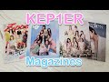 Unboxing KEP1ER Ray, Zipper, Bis & Singles Magazines!