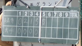 高蔵寺ユナイテッドベースボールクラブ vs 大手キッズドラゴン（2025年2月23日）