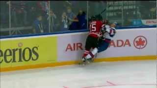 WJC - Anthony Camara Destroys Patrik Luza. Dec 28th 2012