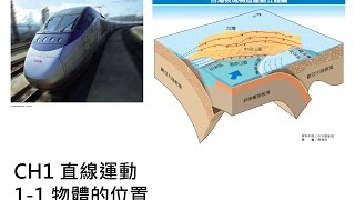 高二基礎物理2B- 1-1 物體位置-投影片