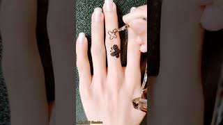 Simple butterfly tattoo on finger | Mehndi tattoo #finger #tattoo #shorts
