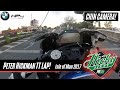 PETER HICKMAN BMW HP4 RACE | IOMTT | Chin Camera full lap!