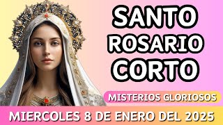 Rosario Corto de hoy Miércoles 8 de enero del 2025 🌷🌿Misterios Gloriosos🌷🌿 #santorosariodehoycorto