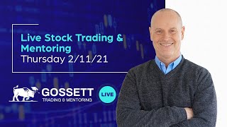 Live Stock Trading & Mentoring - Thursday 2/11/21 - During the last hour of the US Stock Market