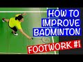 IMPROVE BADMINTON FOOTWORK on the FRONT COURT- Cover the front court with V-Front footwork #footwork