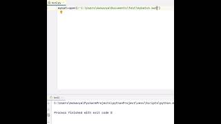Python code to create batch file.