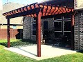 Open Top Stand Alone Red Cedar Pergola