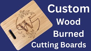 Custom monogram cutting boards.