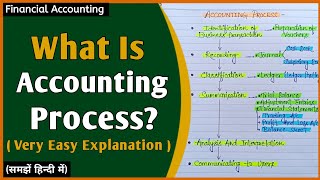 What Is Accounting Process? | Financial Accounting | In Hindi |