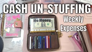 CASH UN-STUFFING | 12/13/2024 Expenses | How I Spent My Money This Week | Cash Envelope Un-Stuffing