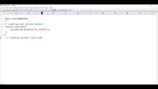 method calling from different class