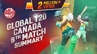 Chris Gayle’s unbeatable 122 in 54 balls Match 8 Highlights | GT20 Canada 2019