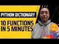 Python Dictionary Essentials: 10 functions in 5 minutes