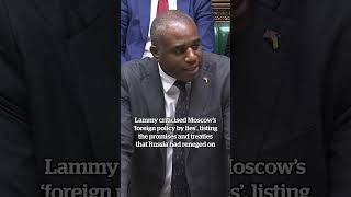 David Lammy Calls President Putin A 'KGB Agent Who Operates By Deception'