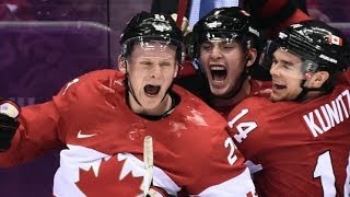 CANADA Beats USA in Men's Hockey 2-1