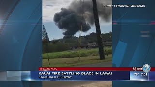 Kauai fire shuts down Kaumualii Highway