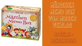 ᐅ Märchen Memo Box des Moses Verlags - Spielregeln - Unser Eindruck des Spiels