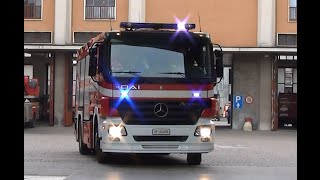 Uscita APS comando provinciale Vigili Del Fuoco Milano - Italian fire brigade in emergency