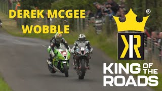 😲 Derek McGee takes a wobble 😲 Armoy Road Races 2021