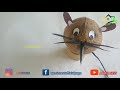 diy ചിരട്ടയിൽ ഒരു മൂഷികൻ easy coconut shell craft