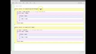 Common Array Algorithms: Max & Min