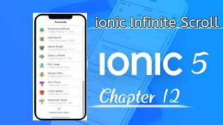 ionic 5 tutorials| ionic 5 infinite scroll |ion infinite scroll |infinite scroll detail | chapter 12